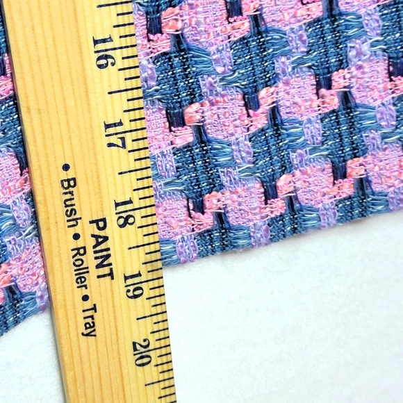 NWT Talbots Chic Pink and Blue Houndstooth Skirt Petite SIZE 10. #722 - Picture 5 of 7